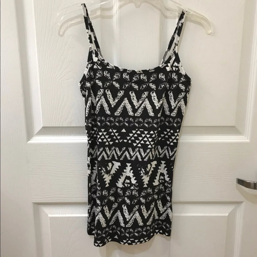 Black and White Camisole Top